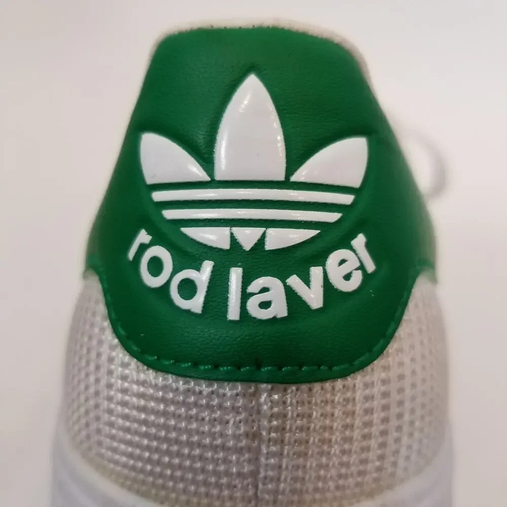 Adidas Men's Lifestyle Rod Laver White Green Size 8.5
